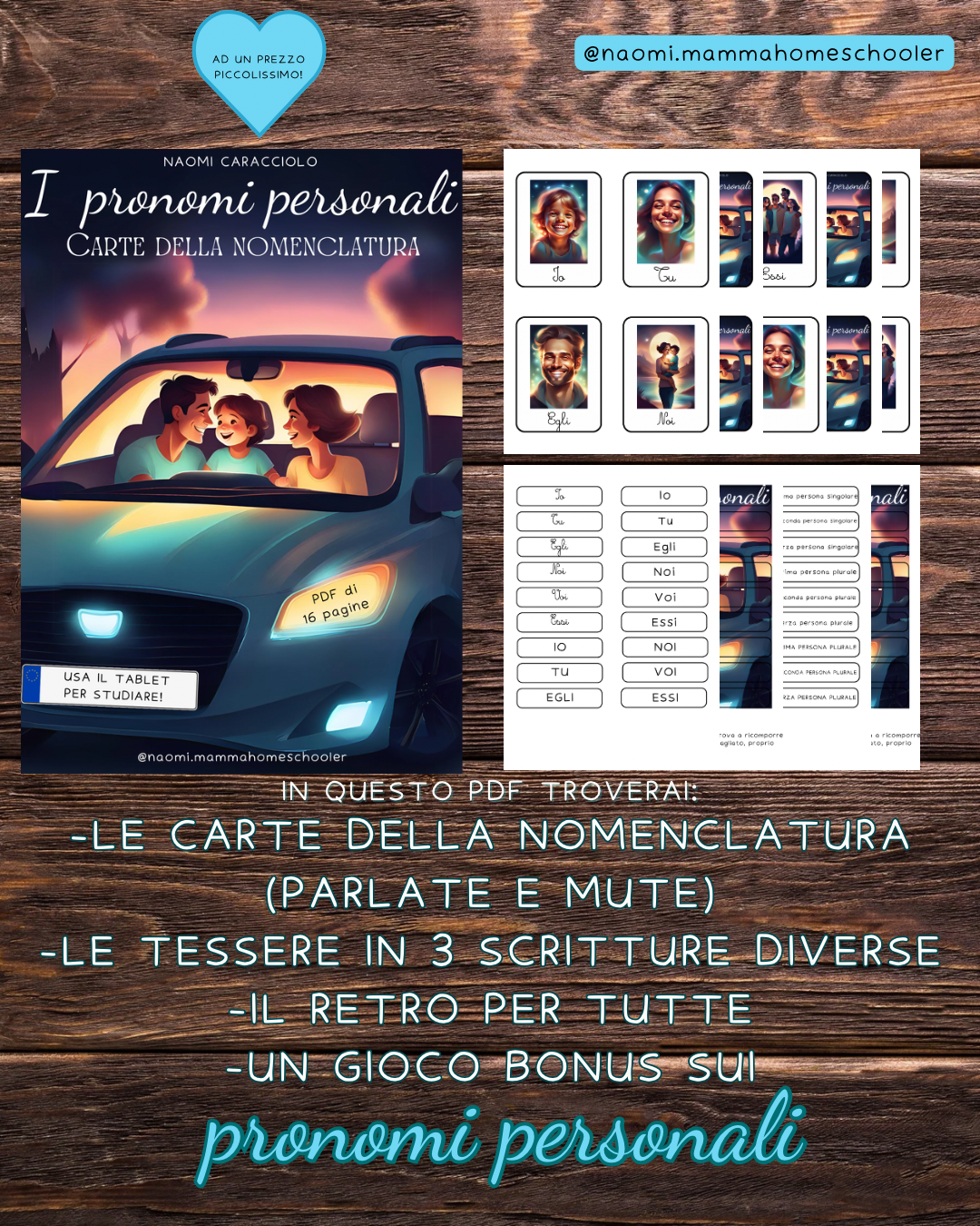 CARTE DELLA NOMENCLATURA 🃏 su I pronomi personali