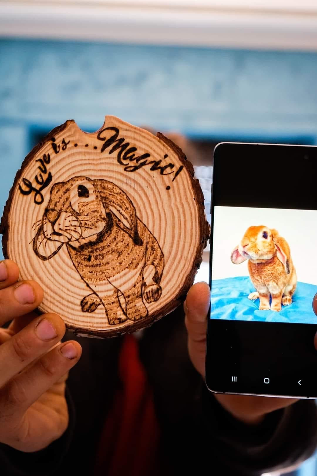 Disco in legno personalizzato