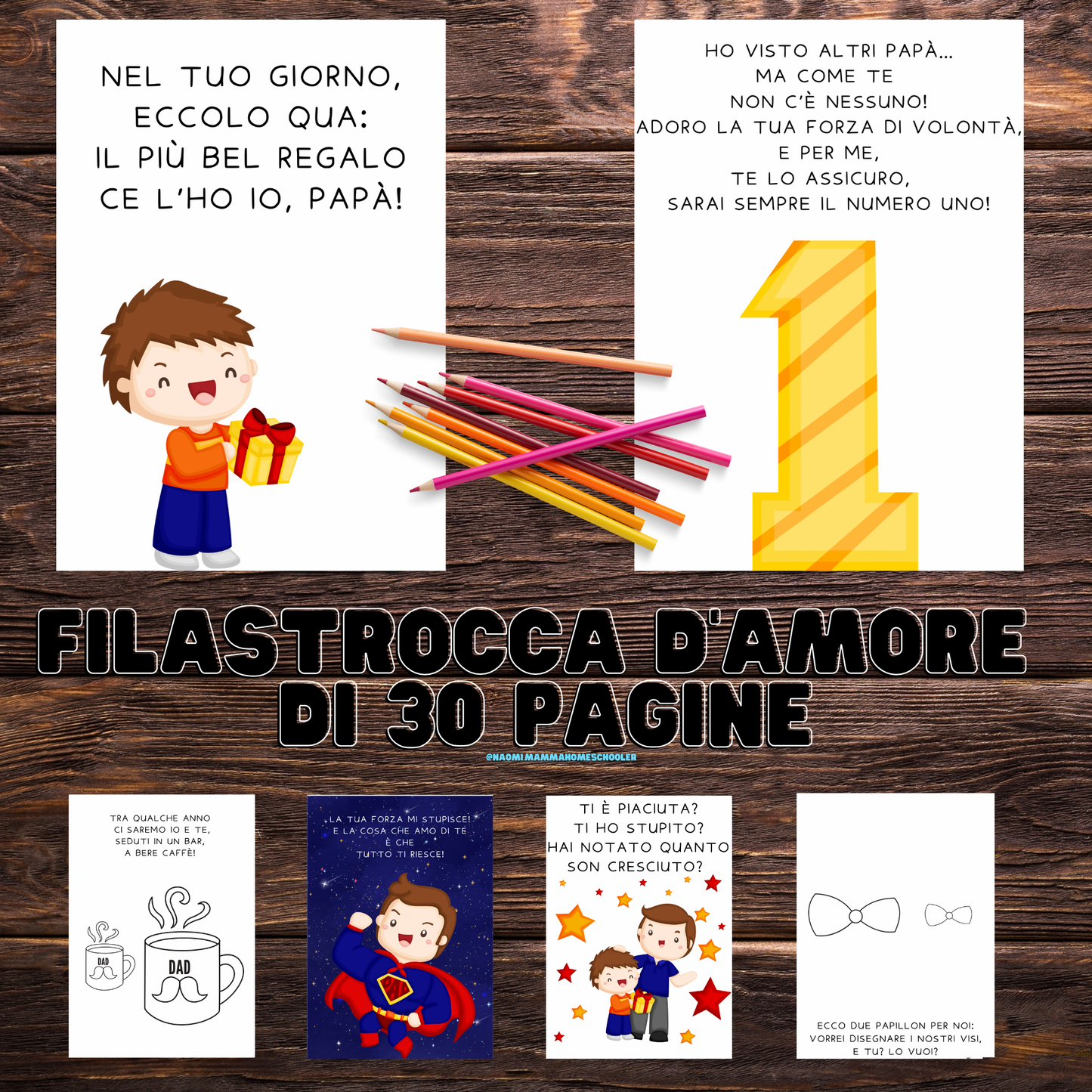 Super Papà - pdf regalo per ogni occasione (Maschietto)