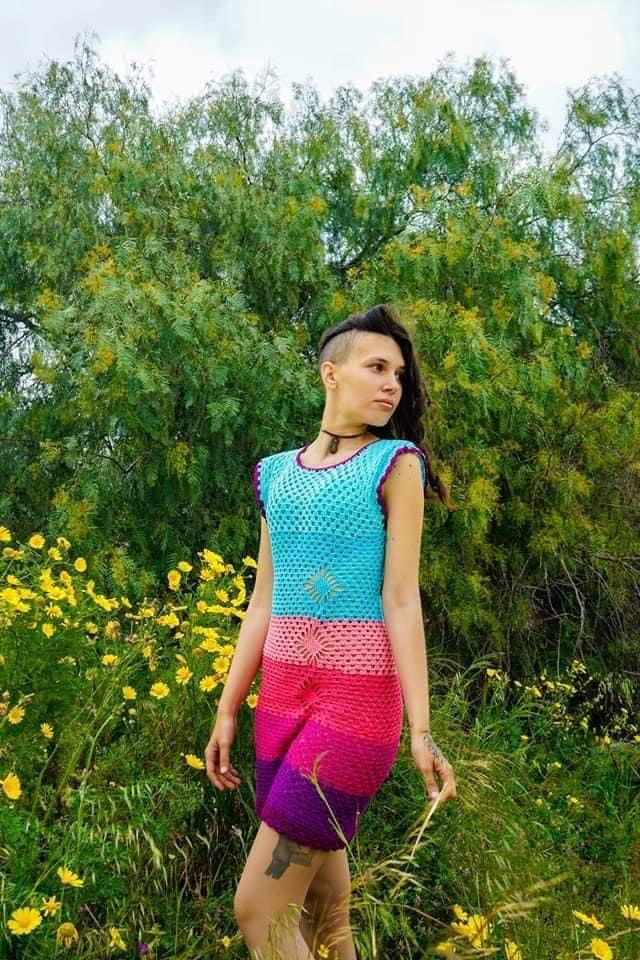 Vestito multicolor