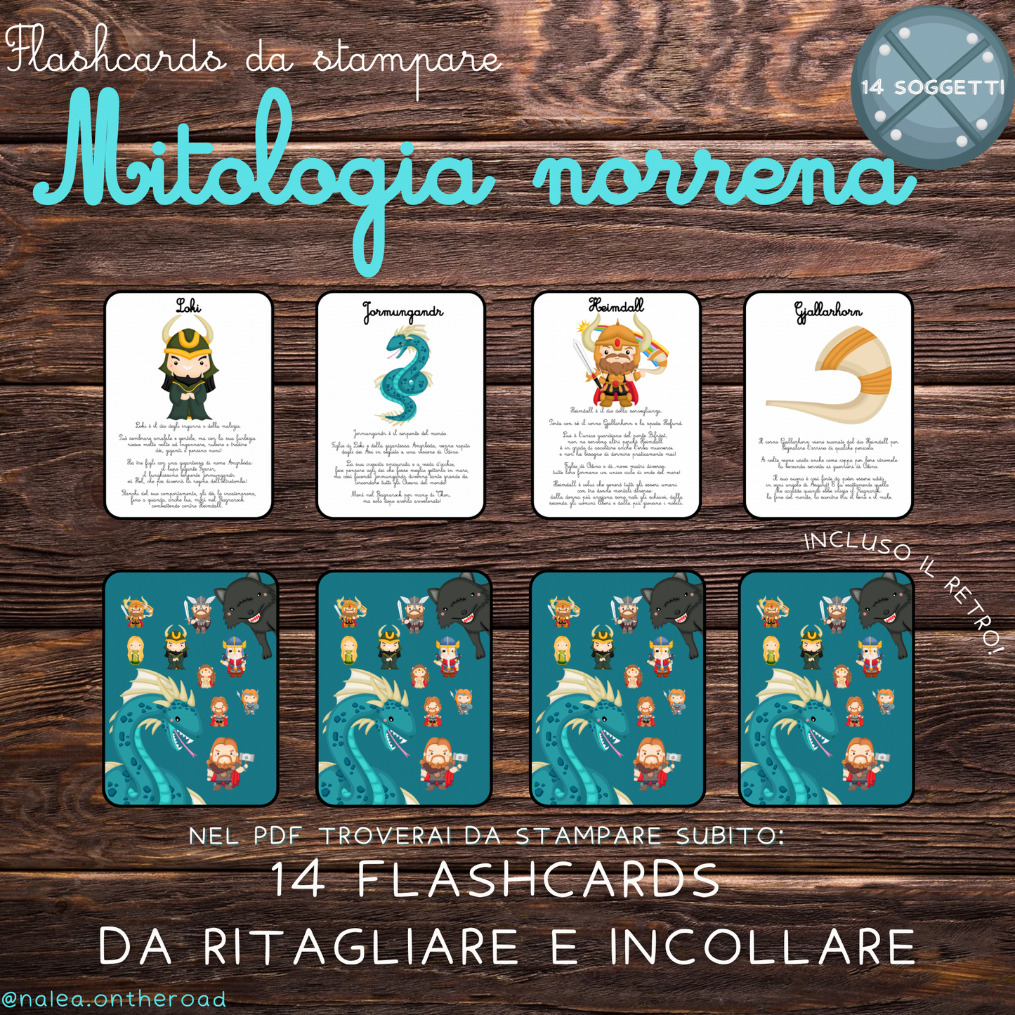 Mitologia norrena - Flashcards con descrizioni