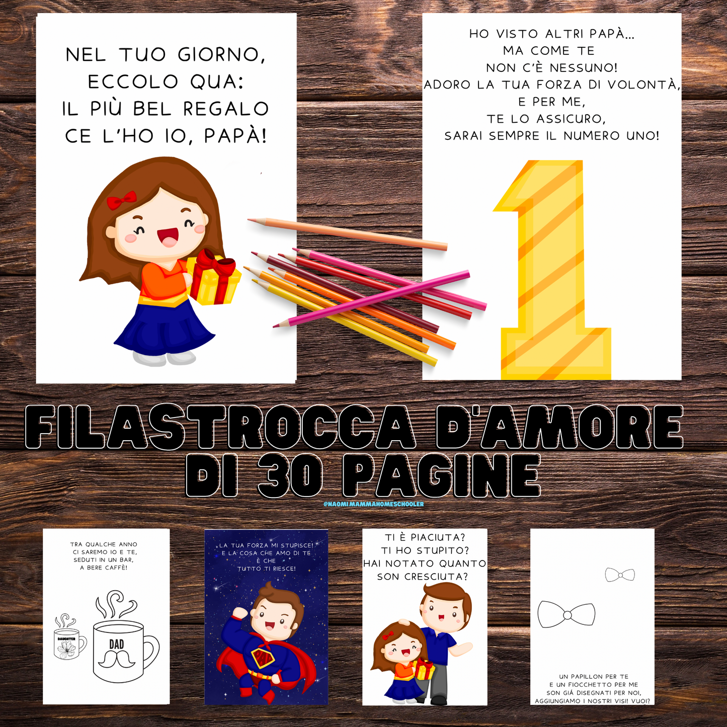 Super Papà - pdf regalo per ogni occasione (Femminuccia)